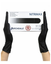 Перчатки одноразовые нитриловые NitriMax 3,5гр Черные S 100 шт Перчатки одноразовые нитриловые NitriMax 3,5гр Черные S 100 шт